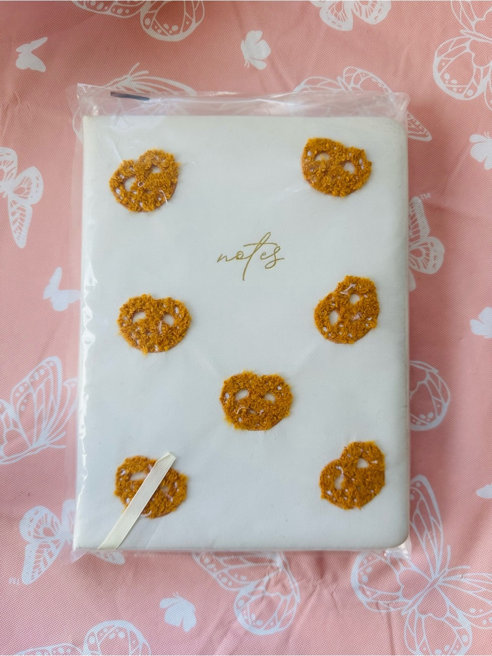 New Journal with Pretzel 🥨 Crochet Accents